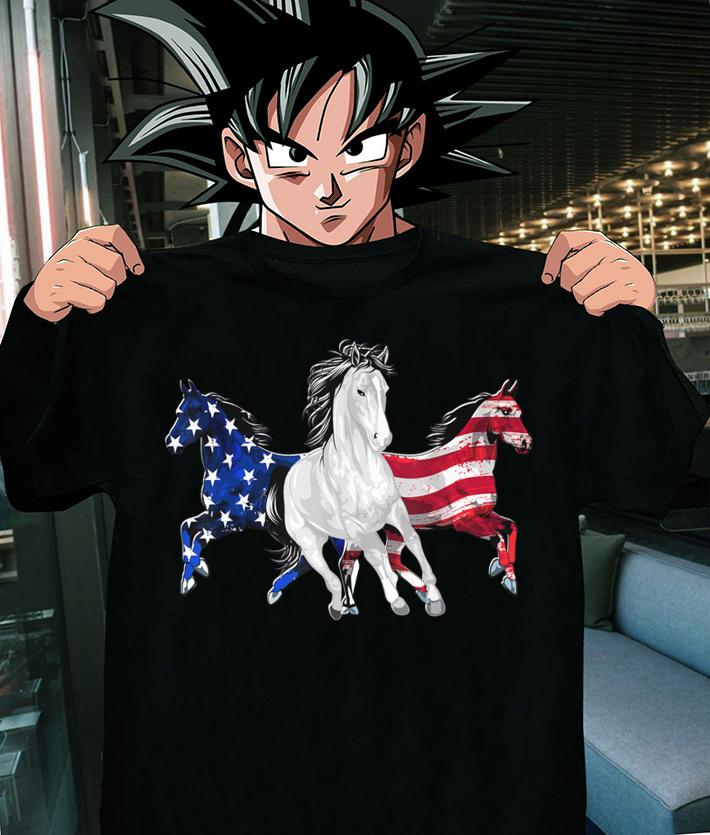 Horse American Flag Patriotic t-shirt shirt