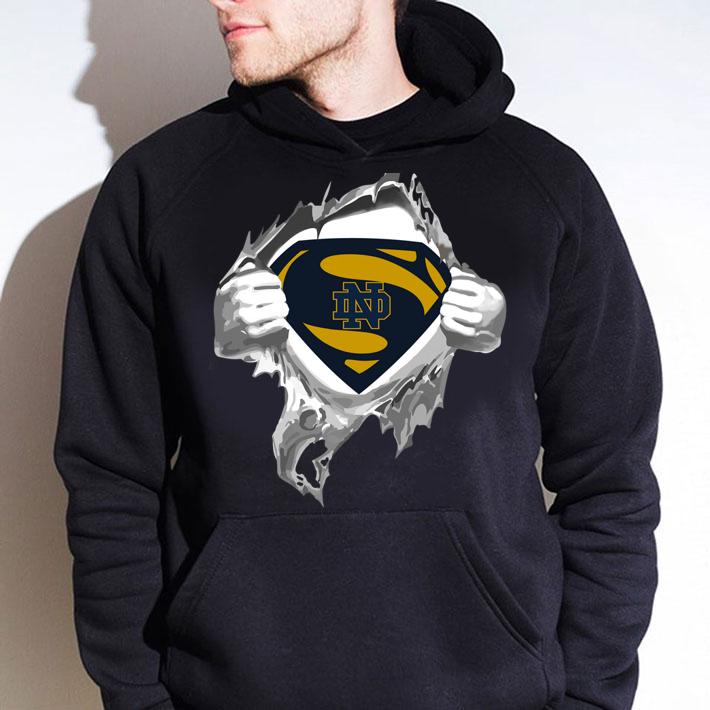 Notre Dame Fighting Irish Insides Me Superman Logo t-shirt hoodie