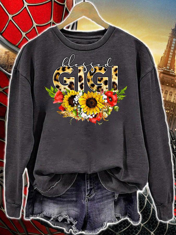 Blessed gigi floral t-shirt sweatshirt