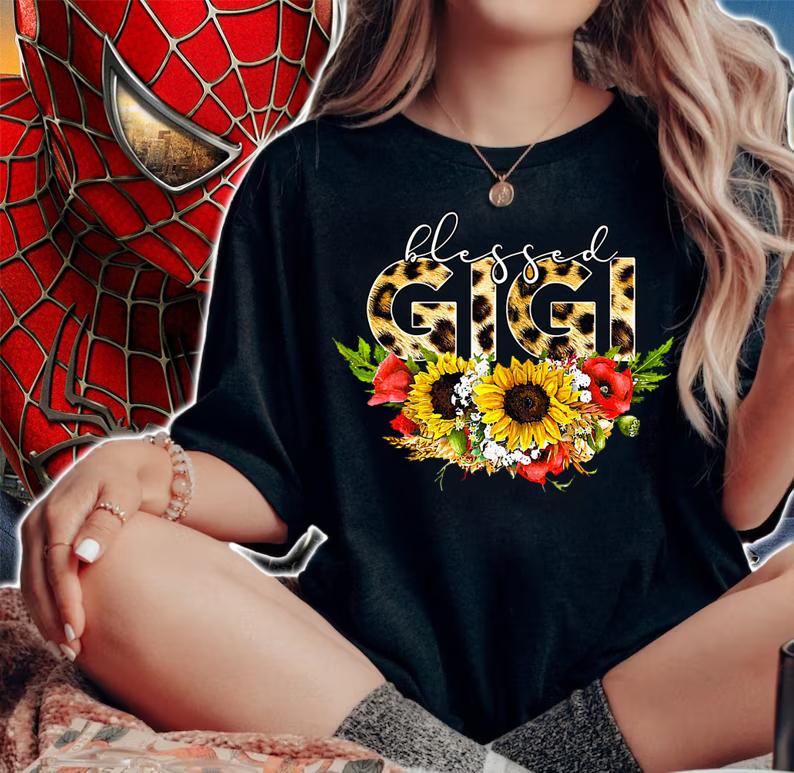 Blessed gigi floral t-shirt woman shirt