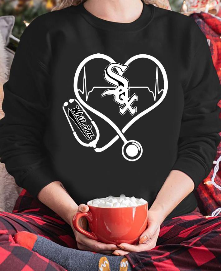 Chicago White Sox Heartbeat Nurse Stethoscope t-shirt sweatshirt
