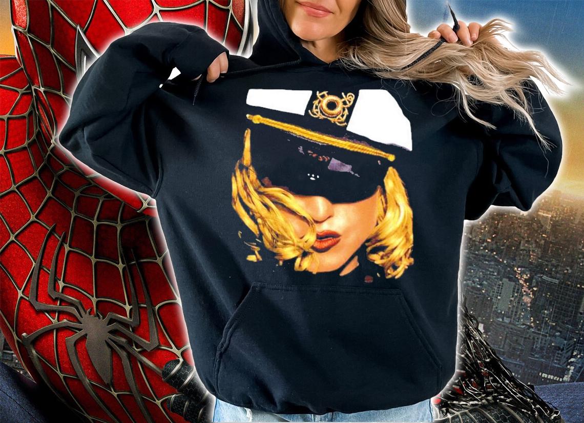 1993 Madonna The Girlie Show Tour Big Face Single Stitch Shirt t-shirt hoodie