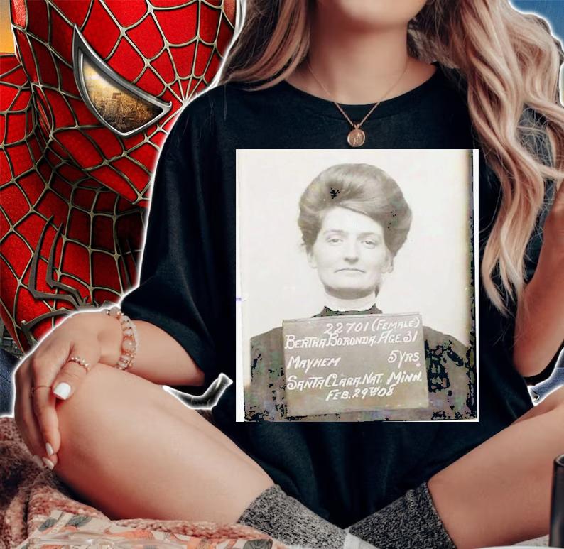 Bertha Boronda Mayhem Santa Clara Nat Minn Shirt t-shirt woman shirt