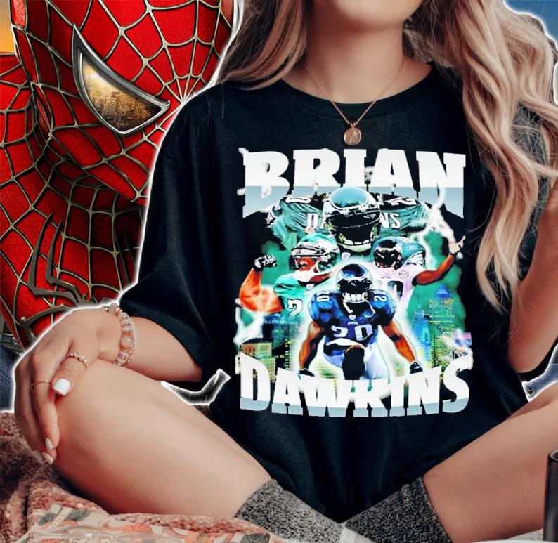 Brian Dawkins 90s Style Bootleg Rap Philadelphia Football NFL Legend Shirt t-shirt woman shirt