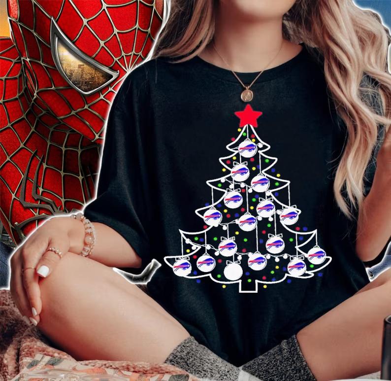 Buffalo Bills Christmas tree 2022 shirt t-shirt woman shirt