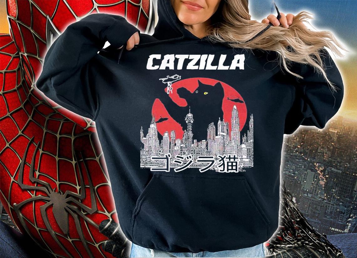 Catzilla vintage shirt t-shirt hoodie