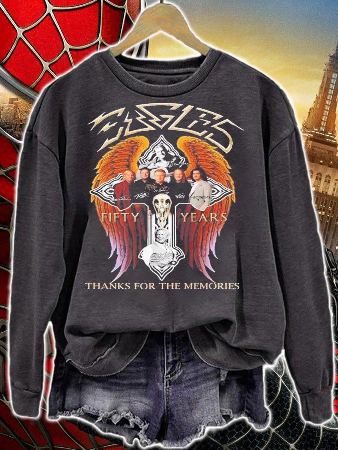 Eagles Fifty Years Signatures Thanks For The Memories Shirt t-shirt sweatshirt