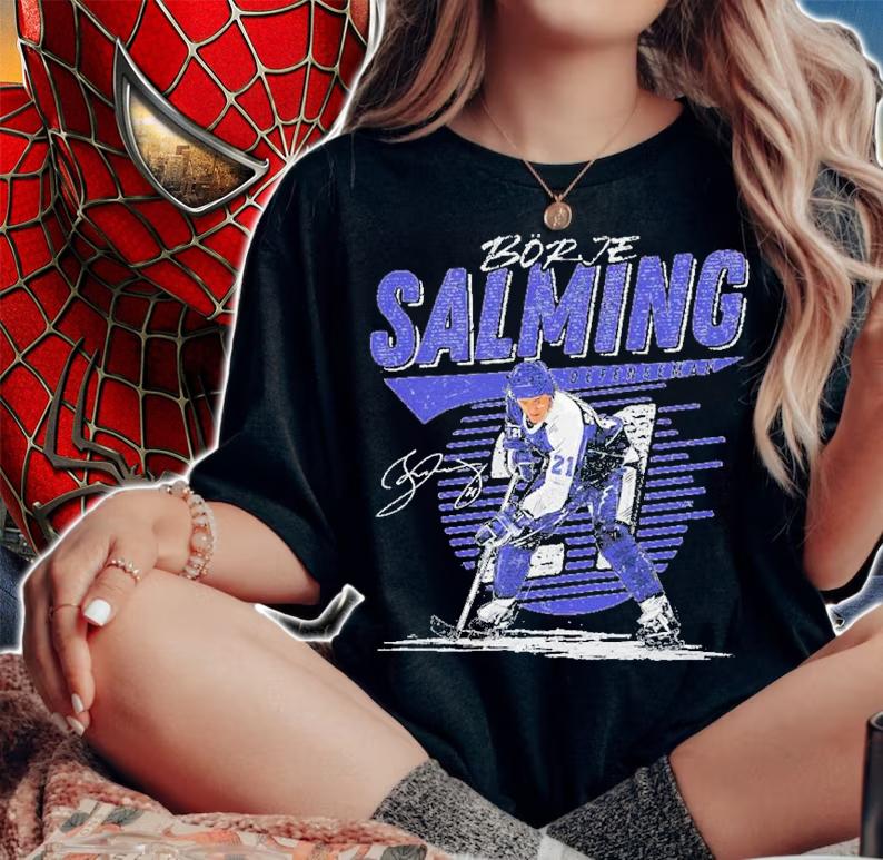 Funny borje Salming Toronto Comet Hockey Shirt t-shirt woman shirt