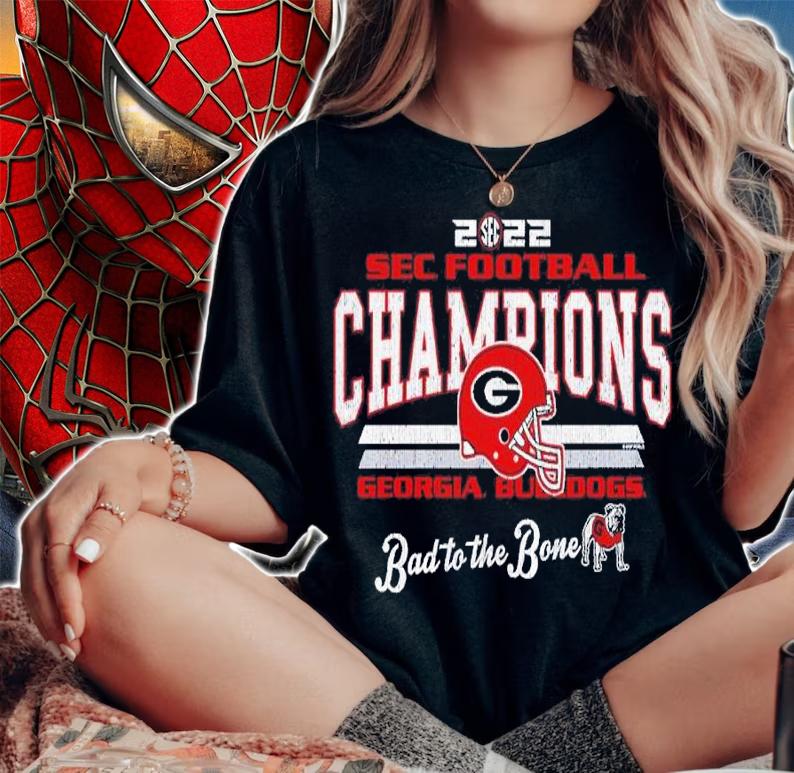 Georgia Bulldogs 2022 SEC Football Conference Champions Stripes shirt t-shirt woman shirt