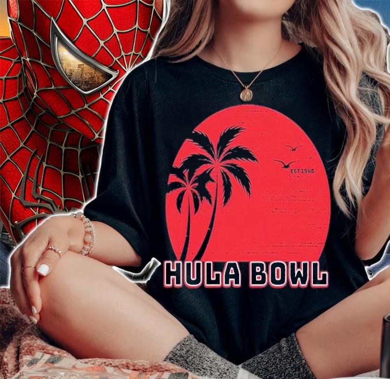Hula Bowl Cali Beach Sunset shirt t-shirt woman shirt