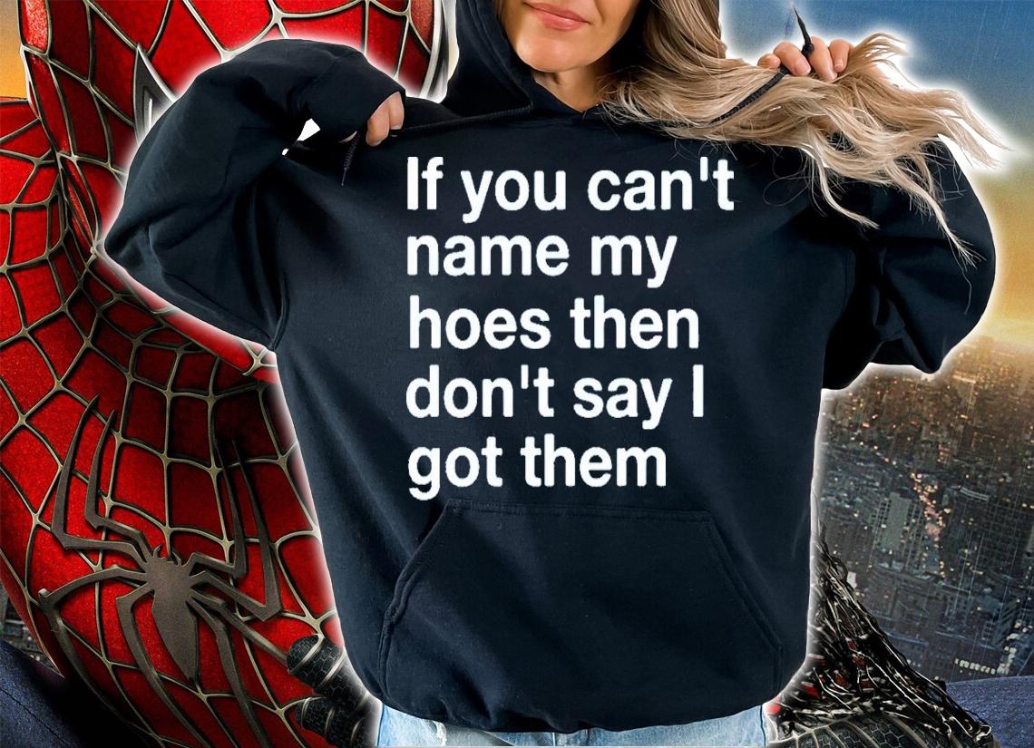 If You Can't Name My Hoes Then Don't Say I Got Them Shirt t-shirt hoodie