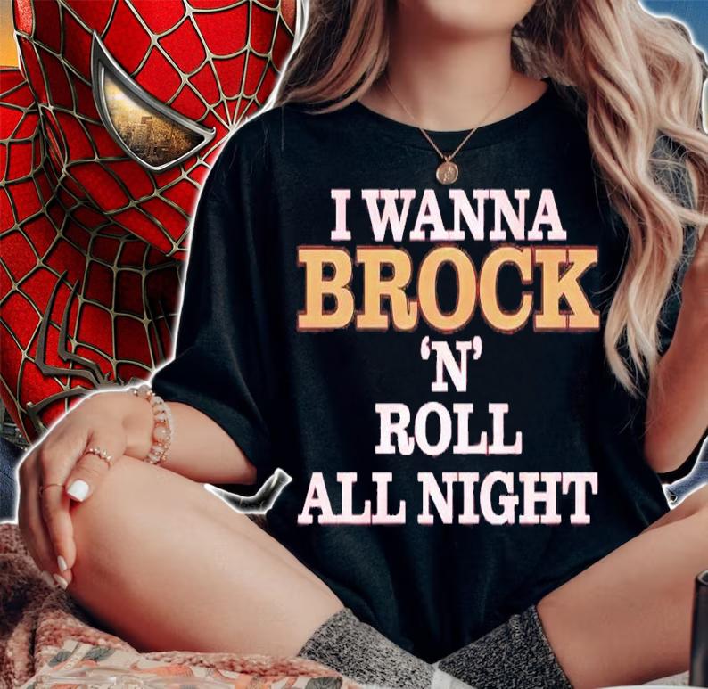 I wanna Brock 'N' Roll all night shirt t-shirt woman shirt