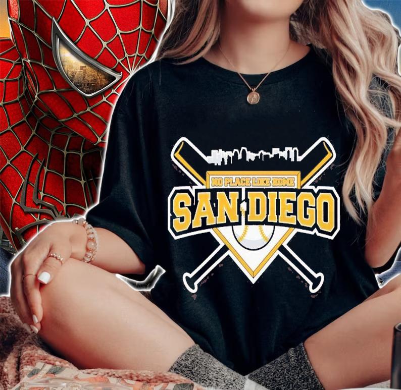 No Place Like Home San Diego Baseball shirt t-shirt woman shirt