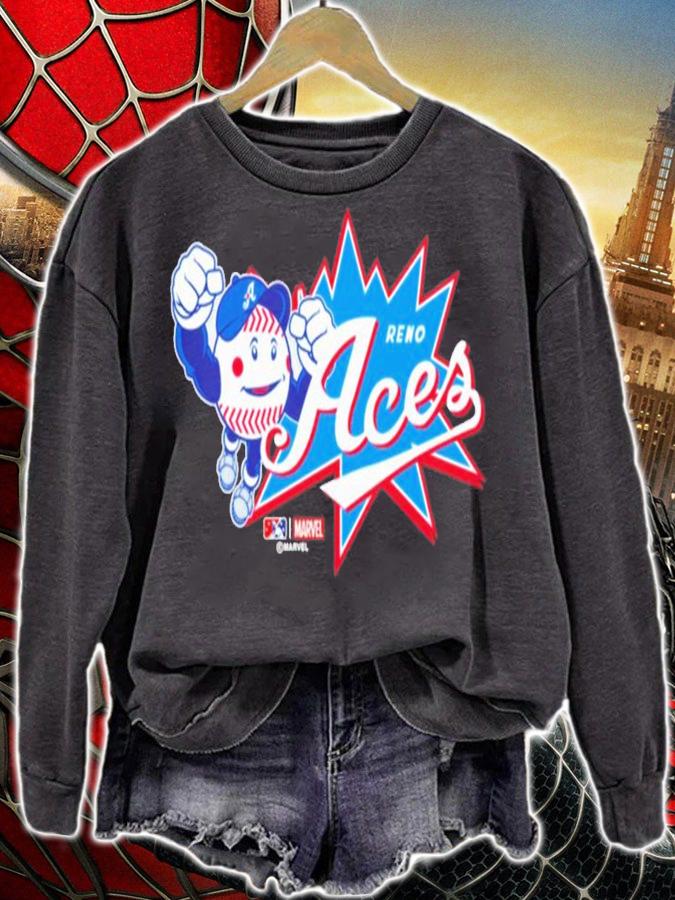 Milb Reno Aces Marvel's Defenders Of The Diamond T-Shirt t-shirt sweatshirt
