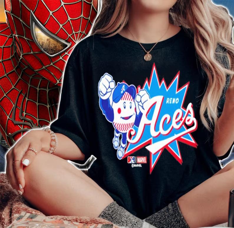 Milb Reno Aces Marvel's Defenders Of The Diamond T-Shirt t-shirt woman shirt