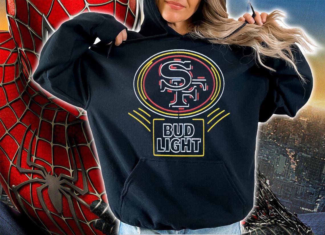 NFL X Bud Light X 49ers shirt t-shirt
