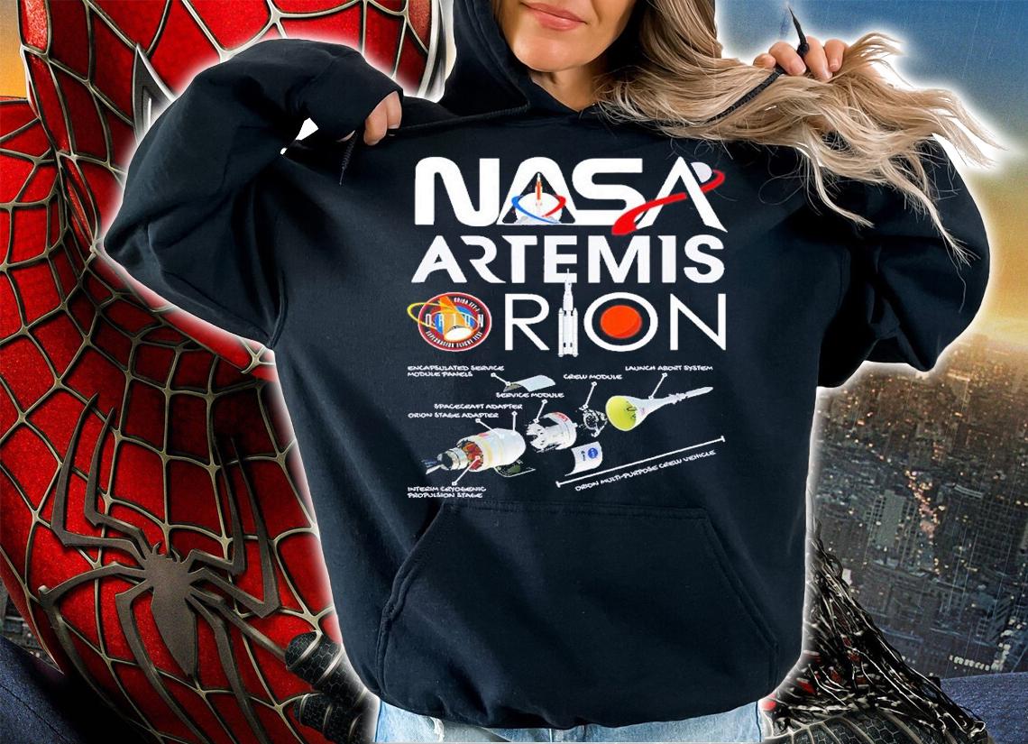 Orion Space Launch System SLS Schematics shirt t-shirt