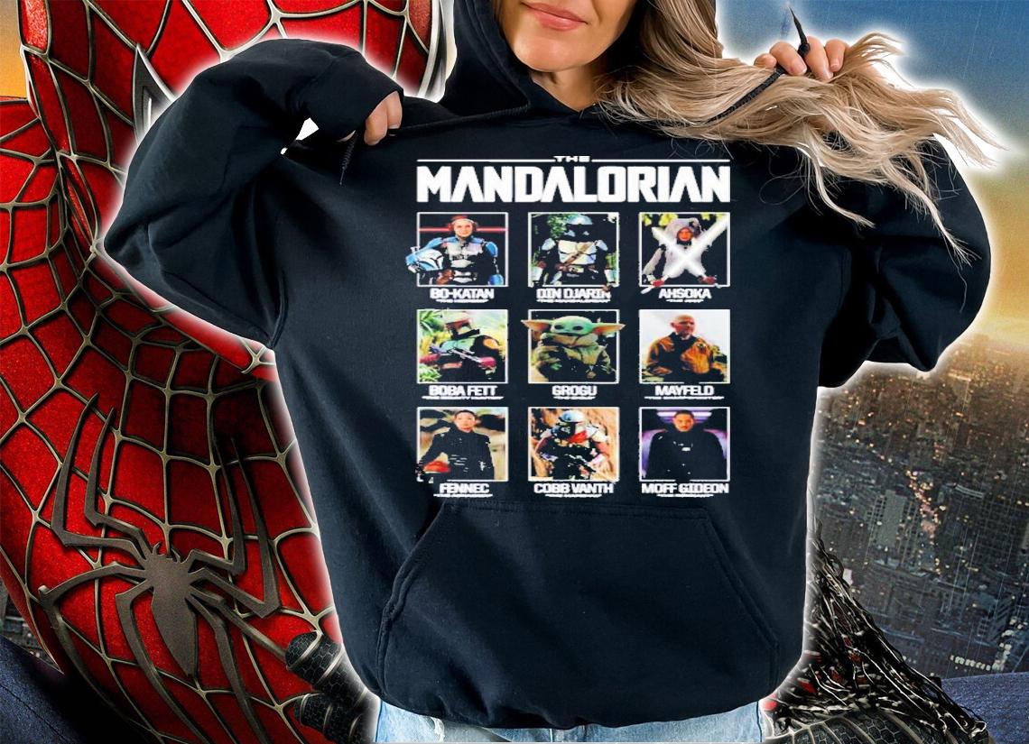 Character The Mandalorian Grid Star Wars T-Shirt t-shirt