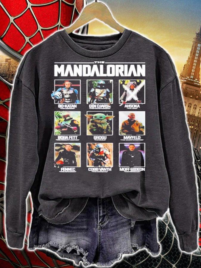 Character The Mandalorian Grid Star Wars T-Shirt t-shirt