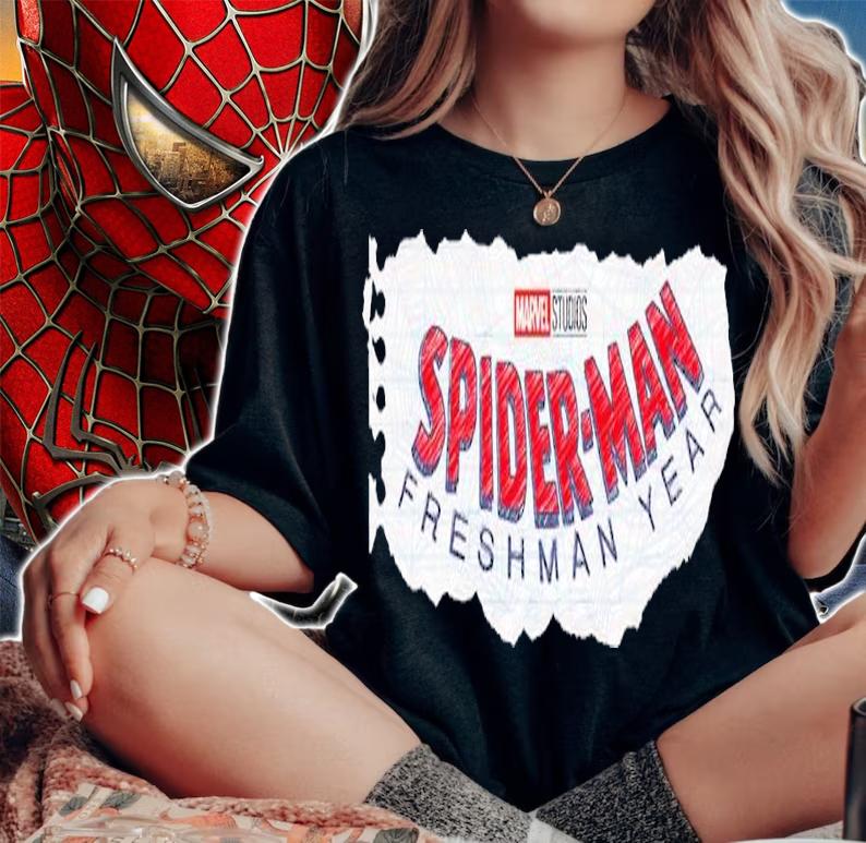 Marvel Studios Spider-Man Freshman Year Shirt t-shirt woman shirt