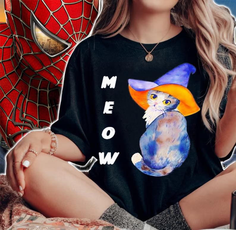 Meow Twwt Meow Kitty Cat Cap T-Shirt t-shirt