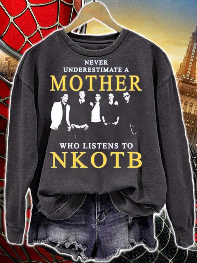 Never Underestimate A Mother Who Listens To NKOTB Shirt t-shirt