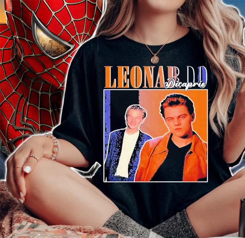 Leonardo DiCaprio Funny Vintage Shirt t-shirt woman shirt