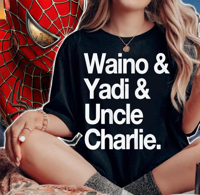 Adam Wainwright and Yadier Molina Waino and Yadi and Uncle Charlie shirt t-shirt woman shirt