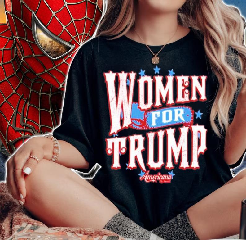 Americana Danielle D'souza Gill Women For Trump T-Shirt t-shirt woman shirt