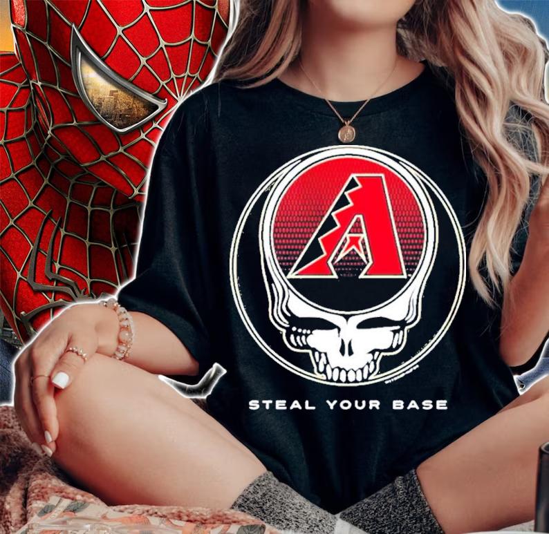 Arizona Diamondbacks Grateful Dead Steal Your Base Shirt t-shirt woman shirt