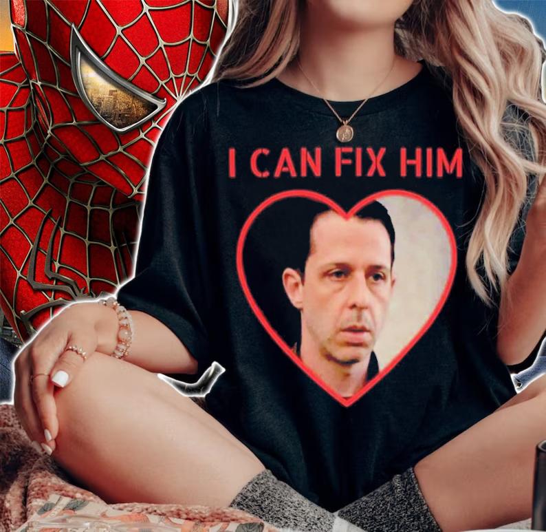 Black Yamini Kendall Roy I Can Fix Him Shirt t-shirt woman shirt