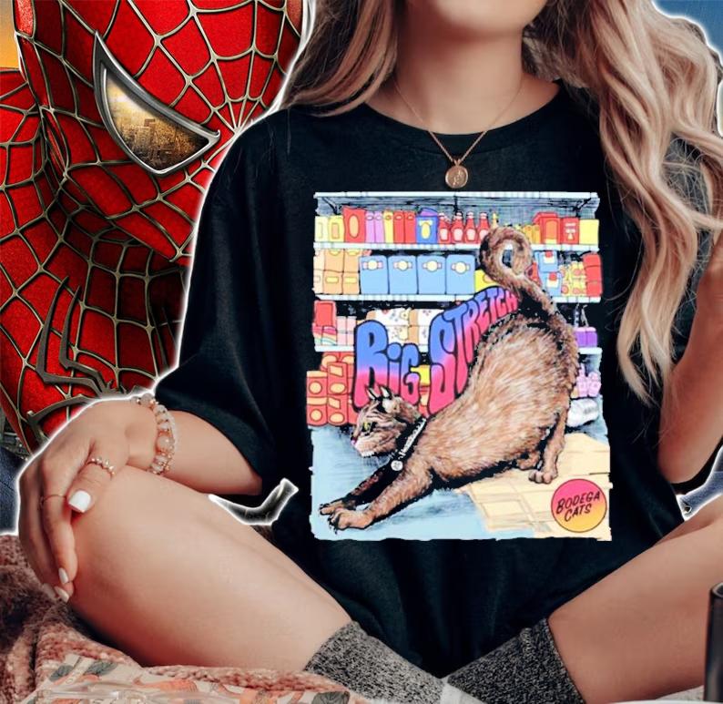 Bodega Cats Big Stretch T-Shirt t-shirt woman shirt