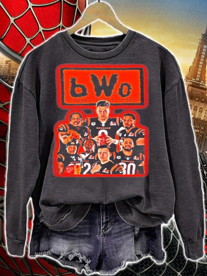 BWO Bengal World Order Cincinnati Sports With Strawberry Ice Shirt t-shirt sweatshirt