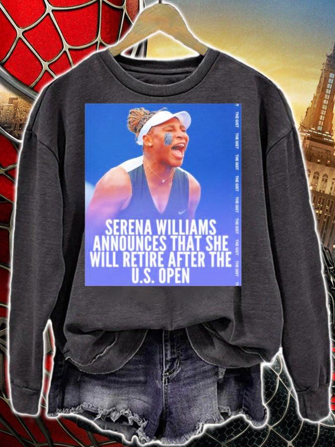 Serena Williams Announces That She Will Retire After The US Open Shirt t-shirt