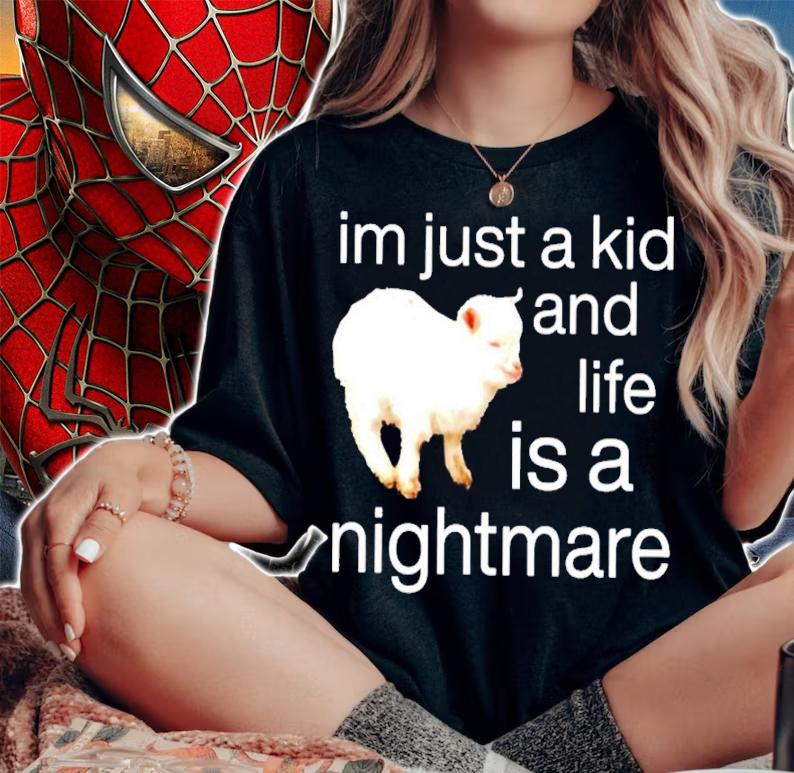 Sheep I'm Just A Kid And Life Is A Nightmare Shirt t-shirt woman shirt