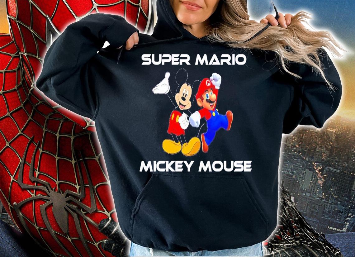 Super Mario Mickey Mouse shirt t-shirt hoodie