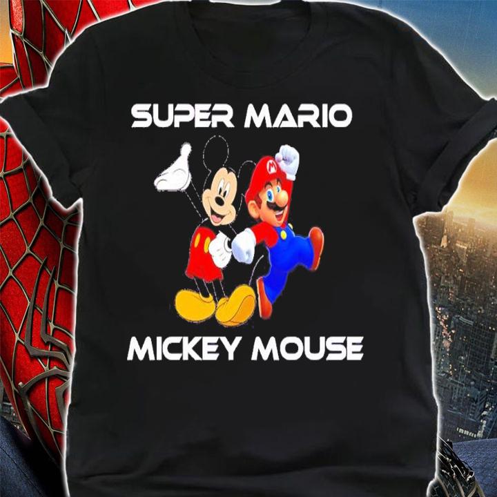 Super Mario Mickey Mouse shirt t-shirt shirt