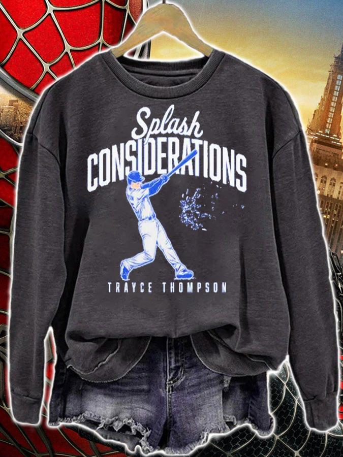 Trayce Thompson Splash Considerations Baseball Shirt t-shirt