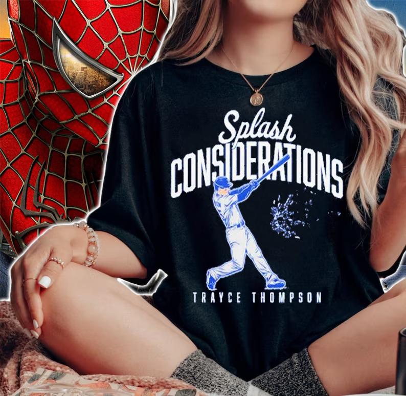 Trayce Thompson Splash Considerations Baseball Shirt t-shirt