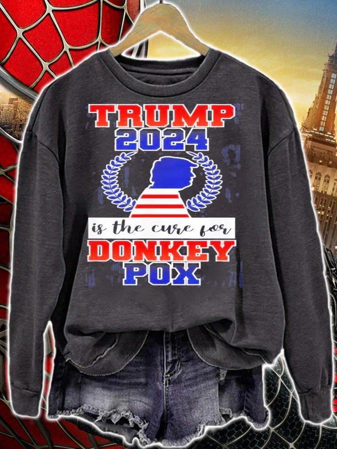 Trump 2024 Is The Cure For Donkey Pox T-Shirt t-shirt