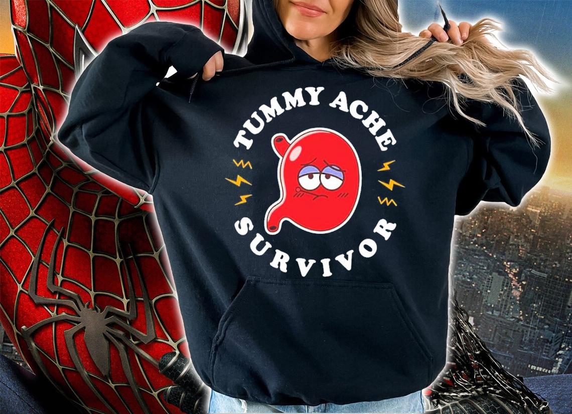 Tummy Ache Survivor Cute Kawaii Stomach shirt t-shirt hoodie