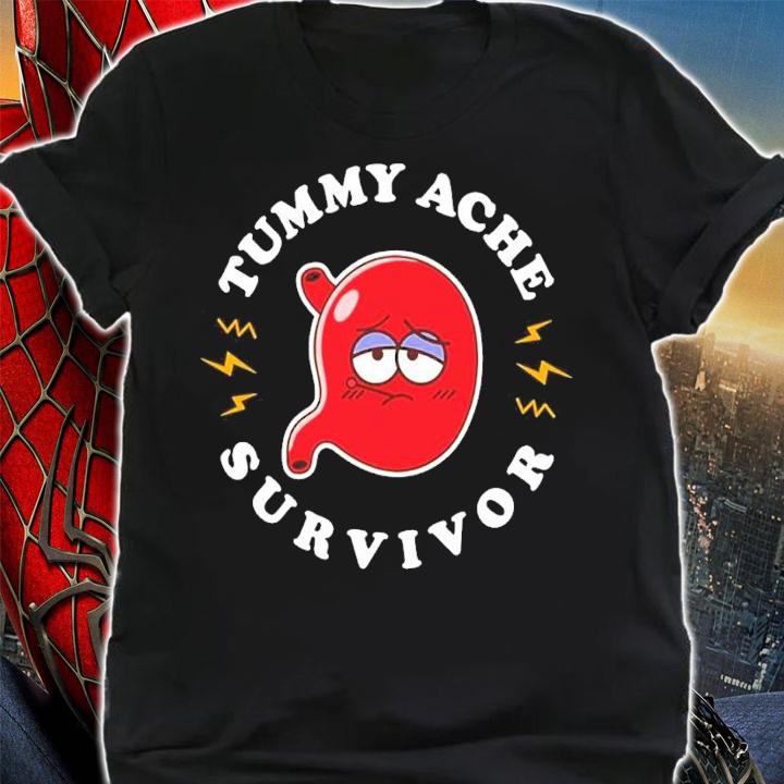 Tummy Ache Survivor Cute Kawaii Stomach shirt t-shirt shirt