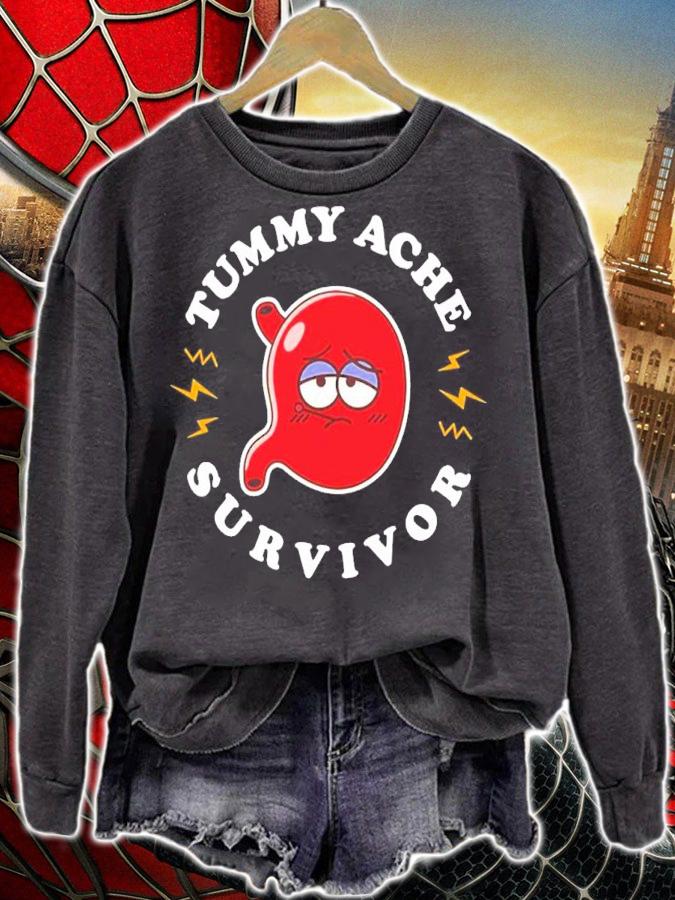 Tummy Ache Survivor Cute Kawaii Stomach shirt t-shirt sweatshirt