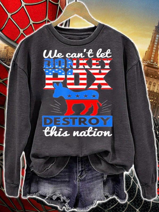 We Cant Let Donkey Pox Destroy This Nation Trump 2024 T-Shirt t-shirt