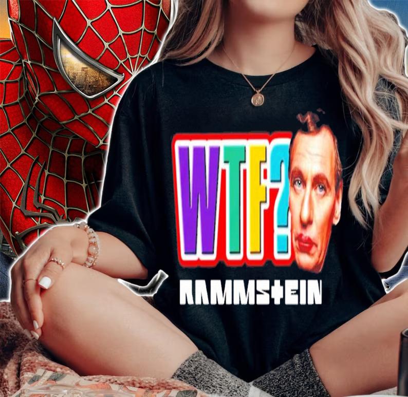 WTF North America Rammstein Rammstein Band Tour 2022 T-Shirt t-shirt woman shirt
