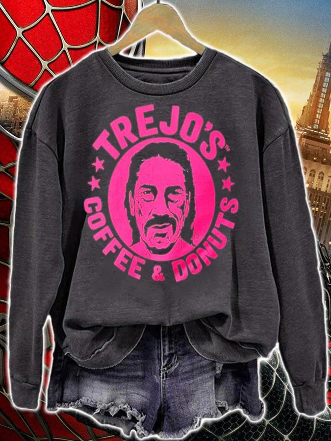 Danny Trejo Trejo's Coffee And Donuts T-Shirt t-shirt sweatshirt