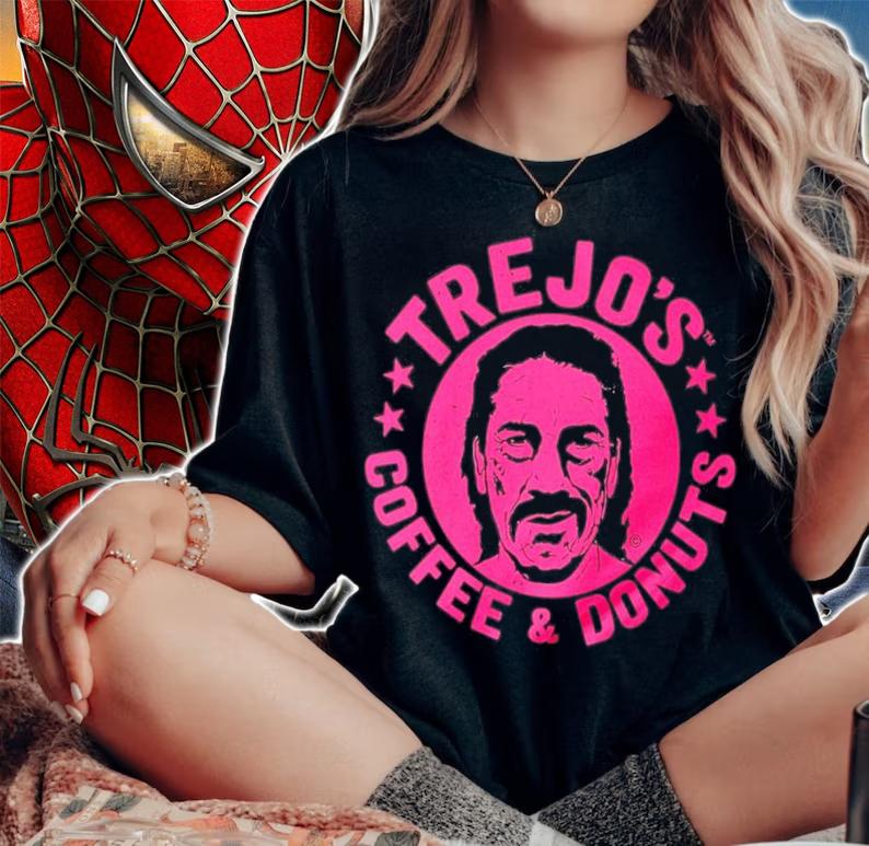 Danny Trejo Trejo's Coffee And Donuts T-Shirt t-shirt woman shirt