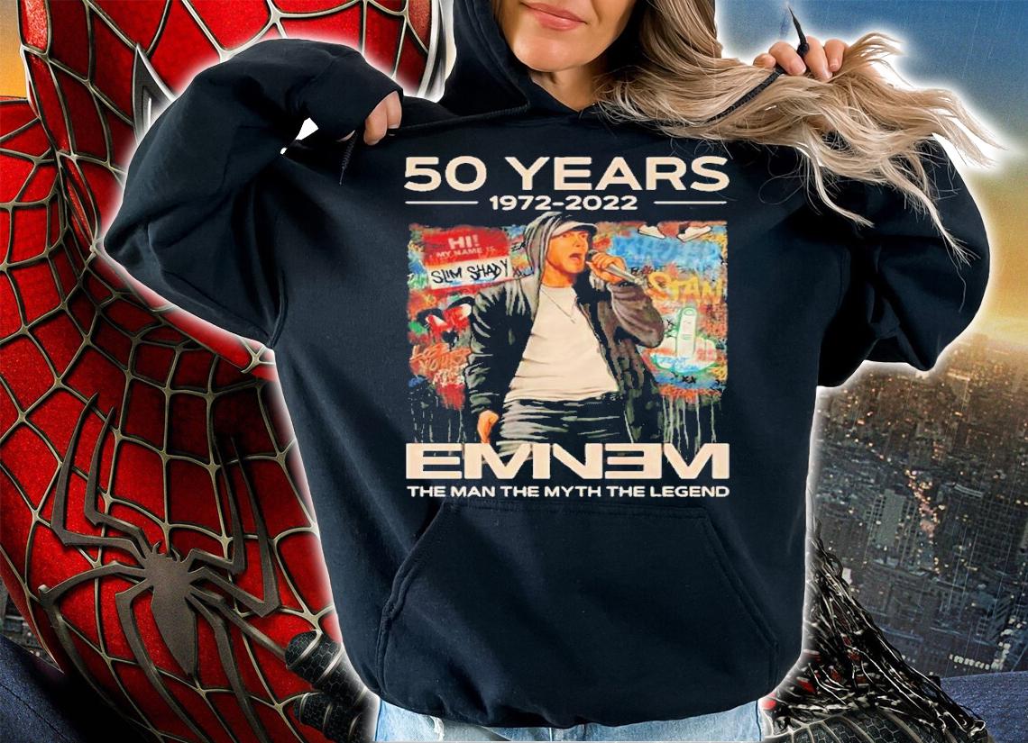 Eminem The Man The Myth The Legend 50 Years 1972-2022 T-Shirt t-shirt