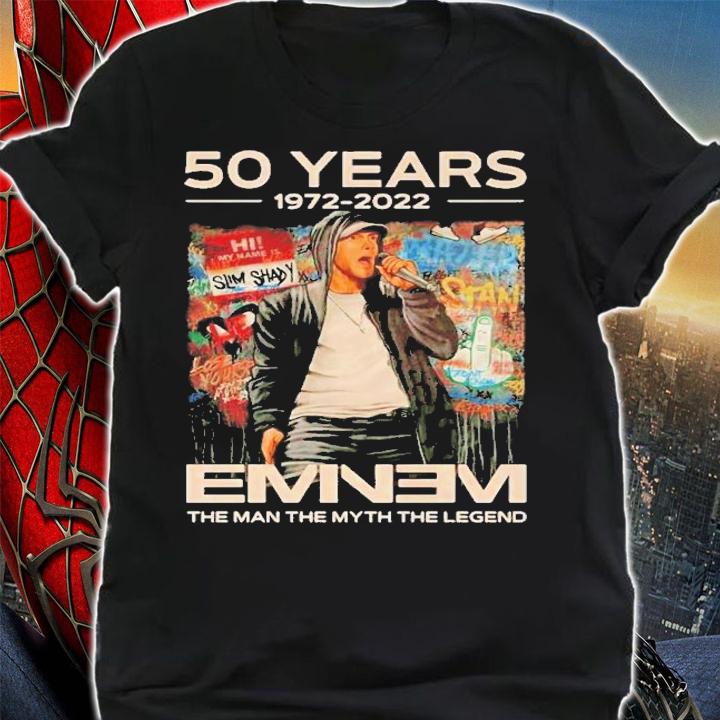 Eminem The Man The Myth The Legend 50 Years 1972-2022 T-Shirt t-shirt