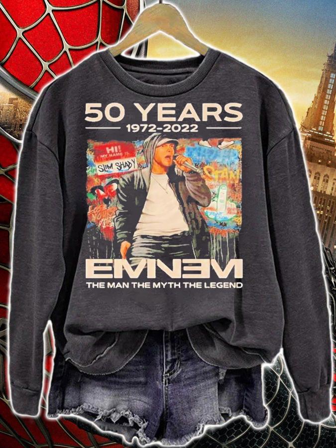 Eminem The Man The Myth The Legend 50 Years 1972-2022 T-Shirt t-shirt